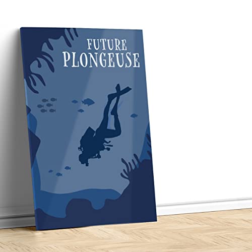 Toile Imprimee Future Plongeuse tableau decoratif haute definition
