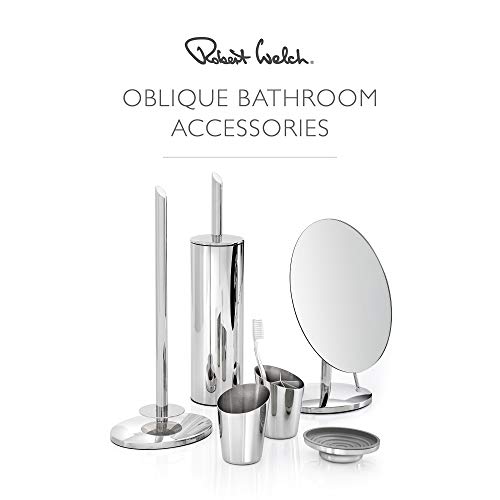 Robert Welch Oblique Free Standing Mirror. 18/10 Stainless steel. Easy to clean.