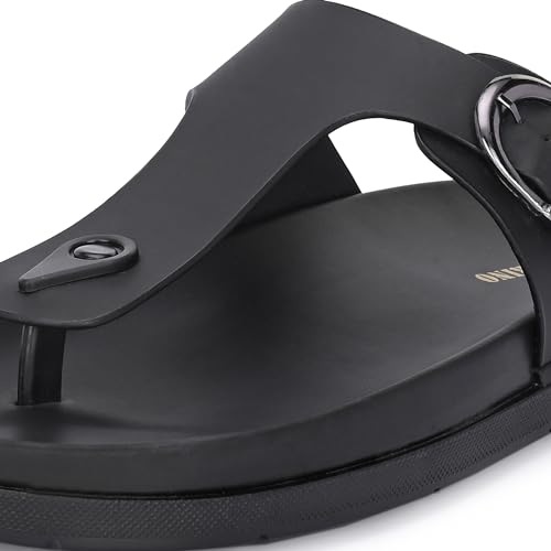 Image of Centrino Men's Cushion Sliders /Slippers | PU Padding on The Footbed | Bounce Back Technology | Comfortable & Lightweight | Waterproof & Everyday Flip Flops for Gents (7328)