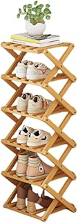 6-Tier Bamboo Foldable Shoe Rack