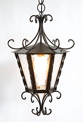 Lanterne fer forgé Imperial verre cathédrale anti-éblouissement