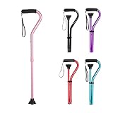 BeneCane Walking Cane for Men & Women Adjustable Cane with Offset Soft Cushioned Handle -Portable Li