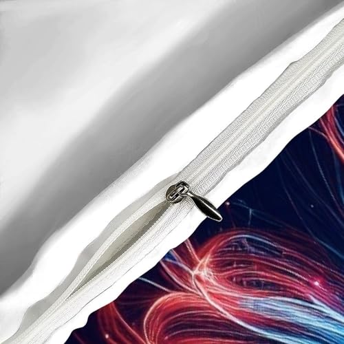 Housse de couette papillon 135x200 microfibre avec taie d'oreiller lit single