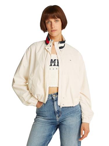 Tommy Hilfiger TJW ESSENTIAL JACKET EXT Kadın Ceket, Beyaz, S
