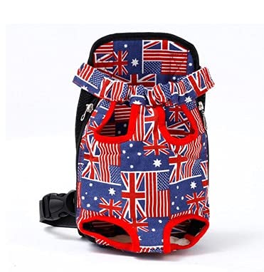 Flystpp Pet Bag Ventilation Travel Pet Shoulder Chest Pack Pet Out Shoulder Pack Dog Backpack Pet Supplies Dog Travel Backpack (Color : Guoqi, Size : 32cm x 20cm)