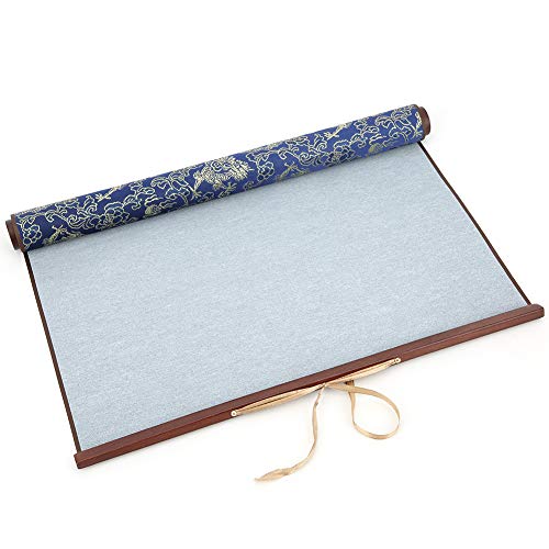 Dioche Water Writing Cloth, Water Drawing Writing Cloth, Chinese Calligraphy Mat Practicing Tool - Reusable Brocade Nonwoven Chinese Water Paper Student Stationery, 15 x 30.7in, No Ink Needed