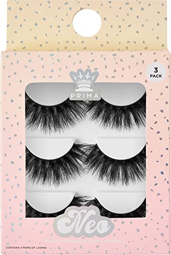 Primalash Neo Lash #N100 3 Pack, Black, 1 pair (Pack of 1)