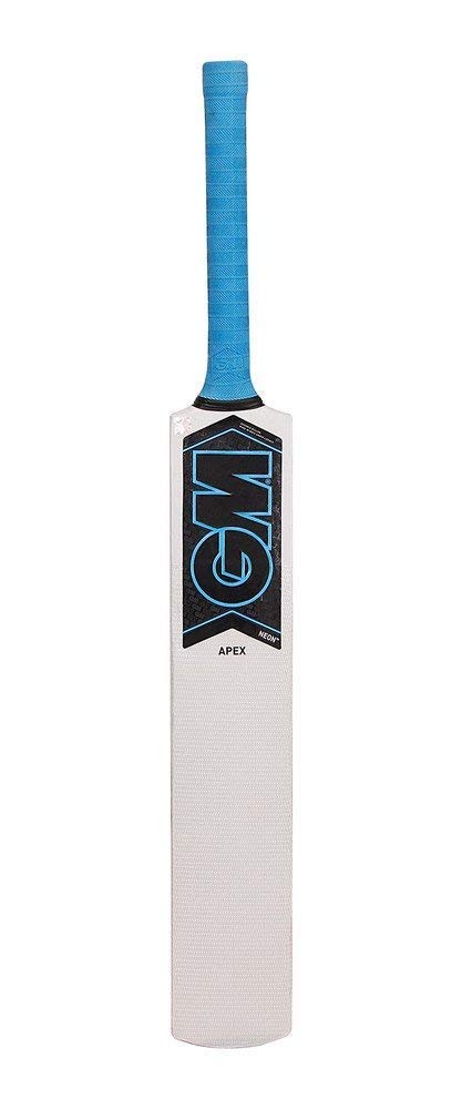 GM Neon Apex Kashmir Willow Cricket Bat with Cloth Cover on Face | Size-5 | Light Weight | Free Cover|