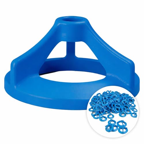 Uzman Fliesen Nivelliersystem Verlegehilfe, Fugenbreite 1 bis 3mm Fliesenkeile für ein perfektes Fugenbild Fugenkreuze Verlegewerkzeug (500 Stk. Zughaube)