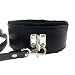 PU Leather Soft Neck Choker Collar With Chain Detachable Leash For Men Women