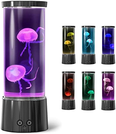 XEERUN Lampe méduse Lampe à Lave à LED méduses 17 Couleurs Changeantes