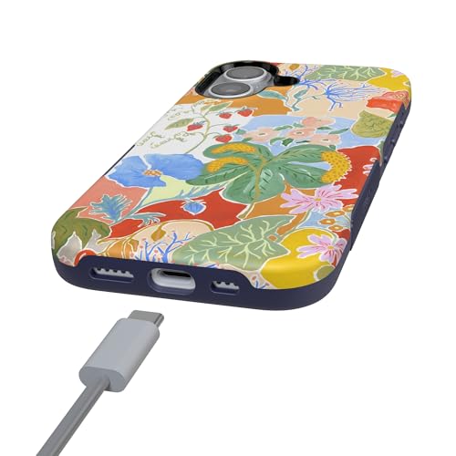 Casely iPhone 17 Case | Botanical Blooms | Floral Patchwork | Bold Protective Design | Compatible with MagSafe by Casely - Used condition - Image 5