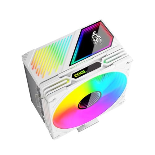 Refroidisseur d'air de CPU 1800RPM ARGB PWM ventilateur de refroidissement PC radiateur efficace