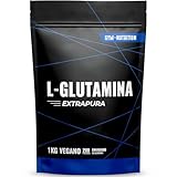 Glutamina en Polvo 1 kg – L-Glutamina Polvo Vegana Extra Pura con Vitamina B6 – 200 Porciones – Sabor Neutro – Producido en Alemania