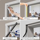 Esufeir V Shape Foam Door Draft Excluder Tape 6m White, Self-Adhesive Draught Excluder Sealing Strip, Insulation, Gap Seal, Weather Stripping, Soundproofing Wind Blocker for Window Frame, Front Doors - Image 9