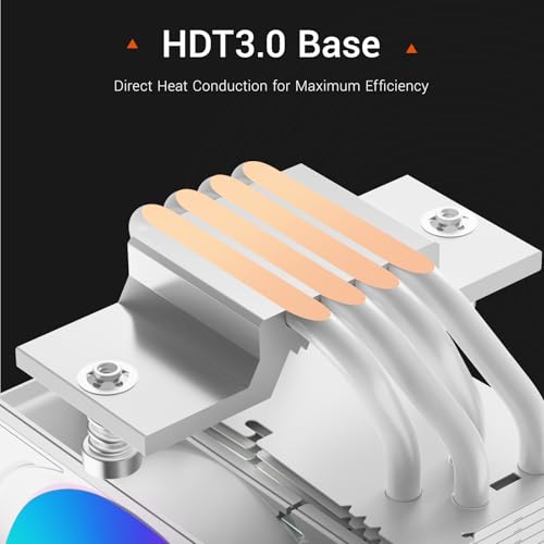 Image of PCCOOLER CPS R400 ARGB Air CPU Cooler, 4 Next-Gen Heatpipes, 2200RPM PWM Control 92mm ARGB Fan, 180W TDP, for AMD AM4 /AM5 /Intel LGA 115X /1200 /1700 /18XX White