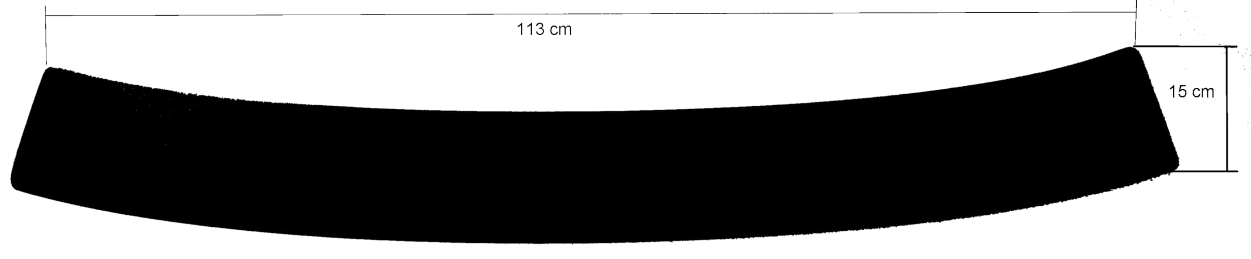 Ladekantenschutz schwarz passend für Ford Kuga SUV Typ: 2013-2018