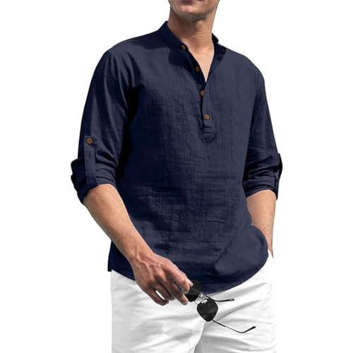 Image of Beige Color Cotton Blend Mandarin Neck Short Kurta Straight Kurta for Men (S)