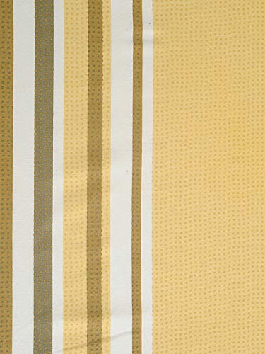 Image of Swayam Roto Cotton King Fitted Bedsheet with 2 Pillow Covers | Size 72 x 78 x 10 inch | 144 TC | Striped Design | Soft Breathable Bed Sheet | Comfortable & Durable for Bedroom - Yellow & Green