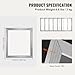 VEVOR Screen Printing Kit, 6 Pieces Aluminum Silk Screen Printing Frames, 18x20inch Silk Screen Printing Frame with 160 Count Mesh, High Tension Nylon Mesh and Sealing Tape for T-Shirts DIY Printing