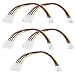 Produktbild eMagTech 5 Stück Molex 4-Pin auf Floppy 4-Pin Stromkabel PC-Computer-Anschluss Stromverlängerungskabel Blei-Adapter Joiner-Koppler 20 cm