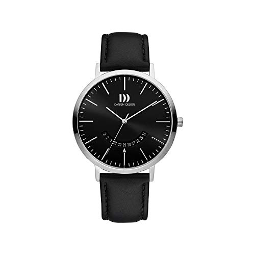 Danish Design Herren Analog Quarz Uhr mit Leder Armband IQ13Q1239