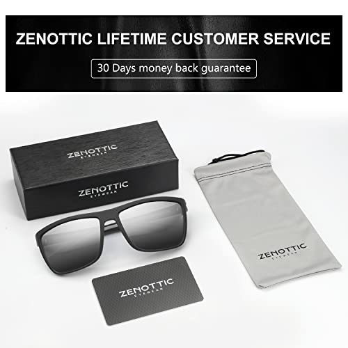Image of ZENOTTIC Polarized Sunglasses for Men Lightweight TR90 Frame UV400 Protection Square Sun Glasses