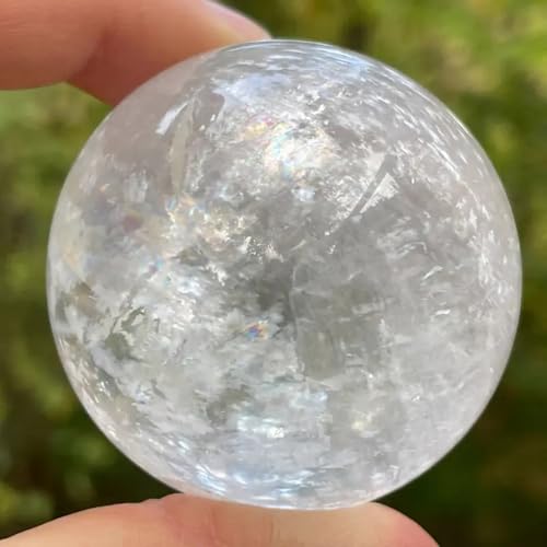 Sphère en calcite blanche clear ball magic quartz gemstone 50mm - 3