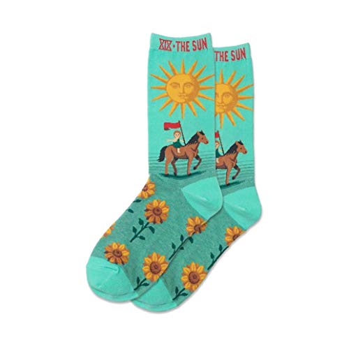 Hotsox Women's The Sun Tarot Socks 1 Pair, Spearmint, Women's 4-10 Shoe - Main Image