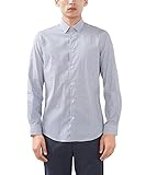 Chemise d'affaires avec fines rayures en 100 % coton - Le col Kent étroit est le classique de toutes les tenues de costume et s'adapte parfaitement à chaque nœud de cravate