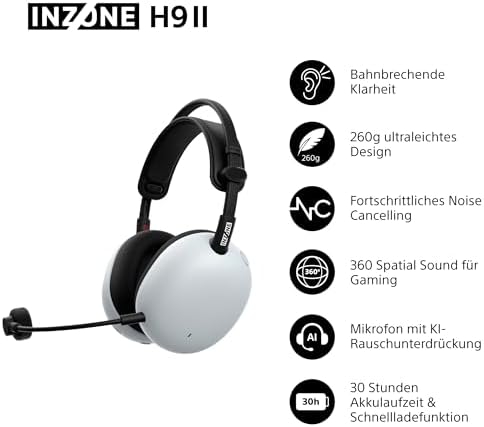 Sony Inzone H9 II — galinė pusė