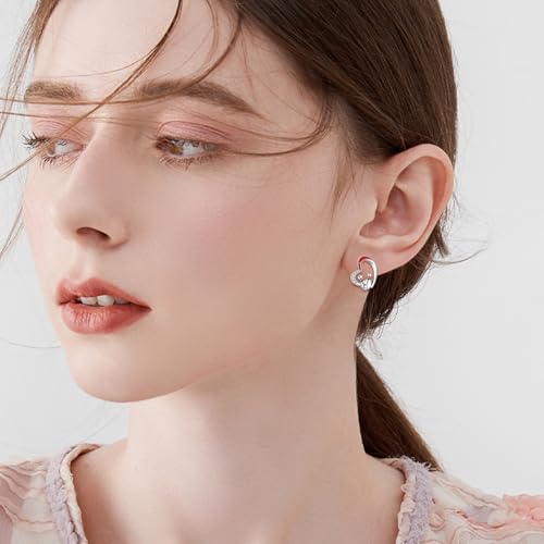 Boucles d'oreilles bowling argent sterling S925 qualité luxe - 4