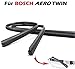 Produktbild 2 x 650/380mm Wischergummi Scheibenwischer Gummi Ersatz für BOSCH 3397007432 A432S AEROTWIN front Wischerblätter - INION