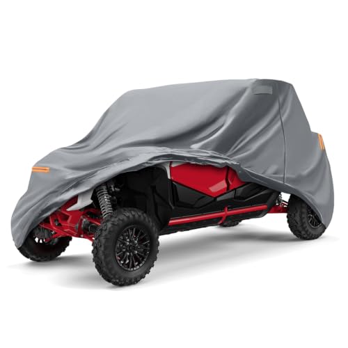 Image of Waterproof UTV Cover Compatible with Honda Talon 4 Seats | 6 Layers Outdoor Cover with Cotton Liner, Air Vents, Door Zipper and Windproof Buckles for Rain Snow Dust Protection