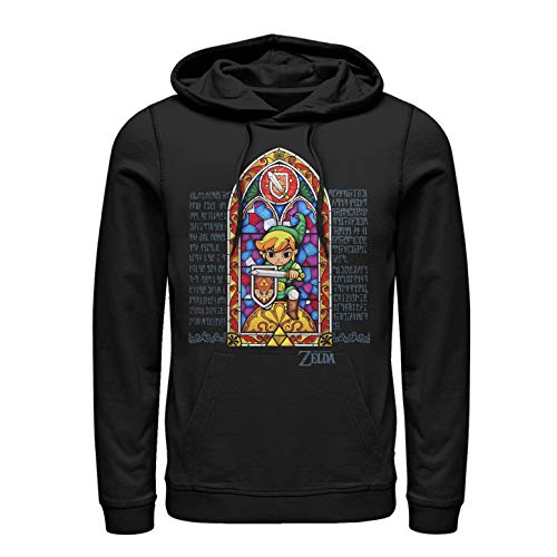 Fifth Sun Men's Nintendo Legend of Zelda Stained Glass Pull Over Hoodie