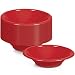 Hanna K. Signature Collection Plastic Bowl, 50 Bowls, 12-Ounce, Red