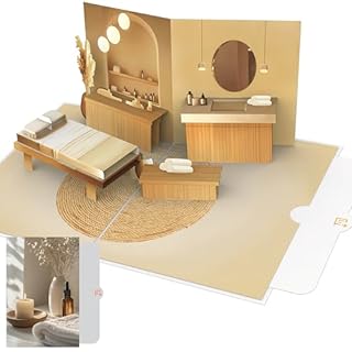 PACKLIST® Biglietto Pop-Up Buono Massaggio – Regalo Benessere 3D per Coppie, Donne & Uomini – Biglietto Buono Regalo Originale Compleanno, Anniversario, Natale – Regala puro relax!