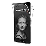 AICEK Huawei P10 Hülle, 360° Full Body Transparent Silikon Schutzhülle für Huawei P10 Case Crystal Clear Durchsichtige TPU Bumper P10 Handyhülle (5,1 Zoll)