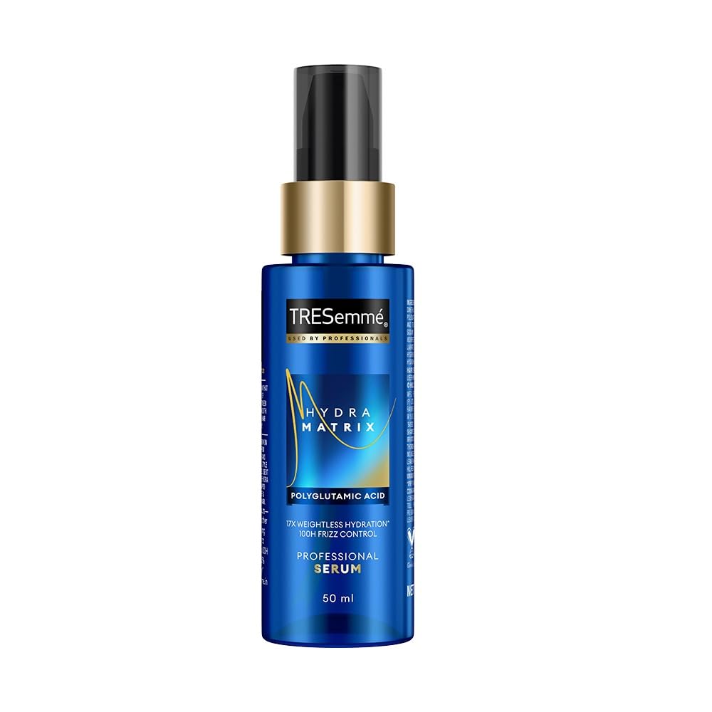 TRESemme Hydra Matrix Leave In Conditioner 50ml with Polyglutamic Acid | 100H Hydration, Frizz Control, Heat Protection | Paraben Free Hair Serum for Dry Frizzy Hair