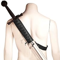 HiiFeuer Holster Épée Médiévale Faux Cuir - Grenouille Dos Ajustable Pour LARP Cosplay