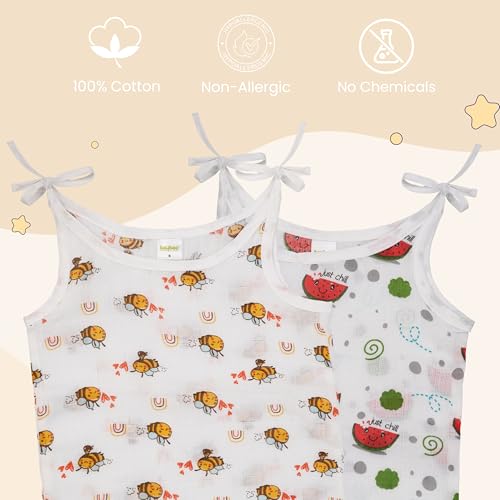 Image of BAYBEE New Born Baby Clothes Muslin Cotton Dress for Kids | Soft, Breathable Half Pant Set | Unisex, Comfortable & Stylish | Perfect for Sensitive Skin | Baby Shower Gift (Pack of 5) (Multi, XS)