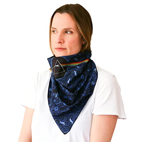 Sunshine Joy® Pink Floyd The Dark Side Of The Moon Blue Lyrics Bandana #TOP4