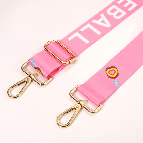 Image of NVENF Game Day Purse Strap Replacement Baseball Basketball Soccer Golf Crossbody Shoulder Bag Straps for Stadium Clear Purse (Style J)