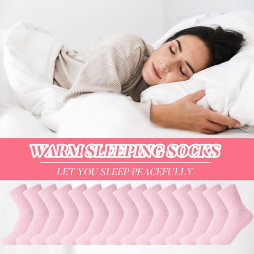 Image of Handepo 60 Pairs Women Fuzzy Socks Bulk
