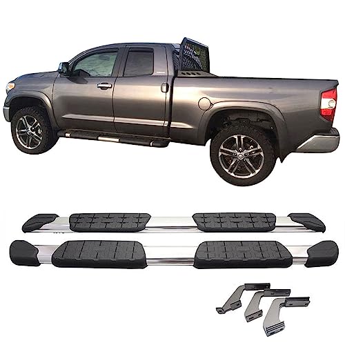 Estribos laterales aluminio para Toyota Tundra 2007-2021 miniatura 1