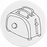 Azeeda 2 x 38mm 'Toast in einem Toaster' Pin Knopf-Abzeichen (BB00004432)