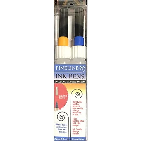 Fineline Ink Pen Applicators - Empty 2/Pkg - 21 Gauge/ 22 Gauge Cover