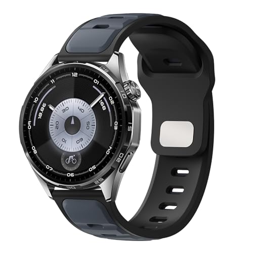 Image of 22mm Silicone Strap Compatible with Huawei Watch GT 6 Straps,GT 5 /4 /3 /2, Sport Strap for Watch 4 /3 46 mm,Compatible with Garmin Vivoactive 4 /Venu 3 Band,for Amaz-fits GTR 5 /4 /3 47mm