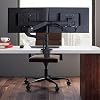 Ergotron LX Dual Direct Monitor Arm, VESA Desk Mount for 2 Monitors Up to 25 Inches, 2 to 11 lbs Each Matte Black