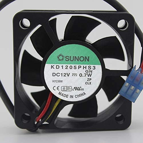 for SUNON KD1205PHS3 5015 Fan 12V 0.7W 5CM 50MM 2-Wire Silent Cooling Fan